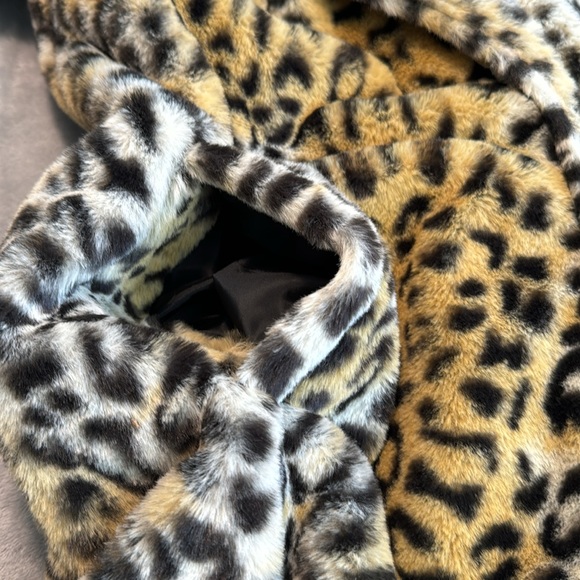 🎯❤️NWT Style Me Petites Faux Fur Coat Leopard Size PS - Picture 7 of 15